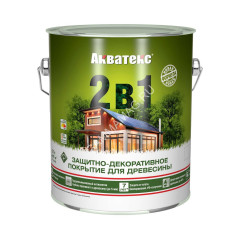 Защитно-декоративное покрытие для древесины алкидное палисандр 2,7 л АКВАТЕКС *1/4/144