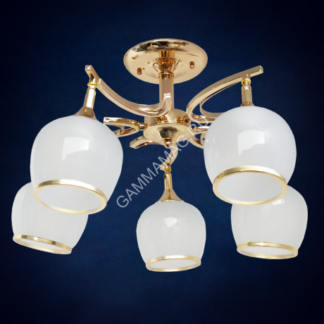Люстра N2951/5 FG 5*40W E27 (h=320 d=500) S=20м2 VERNER LIGHTING *1