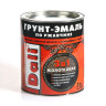 Грунт-эмаль по ржавчине шоколадная с молотковым эффектом 2 л DALI *1/3