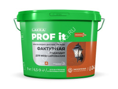 Краска акриловая фактурная белая 9 кг Лакра PROF IT База А *1/72