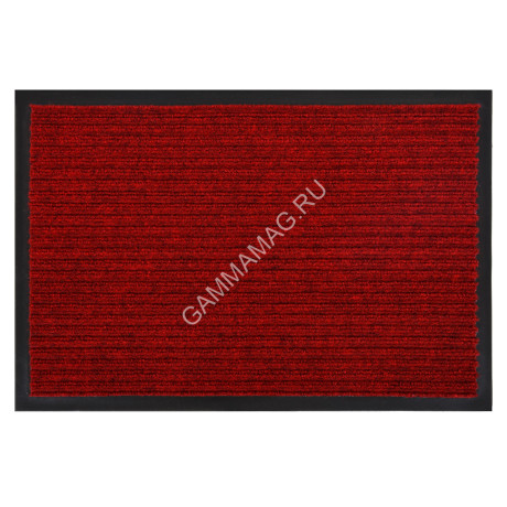 Коврик 40*60 см влаговпитывающий ребристый "VORTEX" красный (арт.22077/24320) *1/15