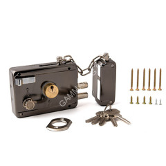 Замок накладной 0097-BN черный никель APECS *1/20