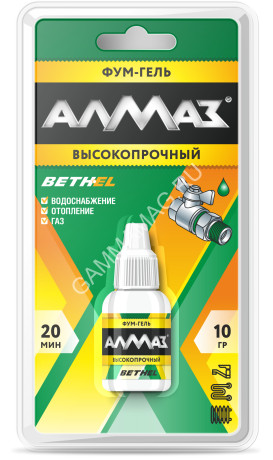 Фум-гель "Алмаз" Высокопрочный 10 г *10/60