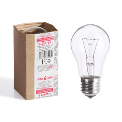 Лампа накаливания 75W Е27 груша 230-230V *100