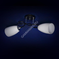 Люстра N1684/2 BK+ CH Е27 2*40Вт (h=240; d=600) S=8м2 VERNER LIGHTING *1