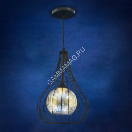Люстра N3961/1H 1*40W E27 (q-255;h-800/355) S=4м2 VERNER LIGHTING *1