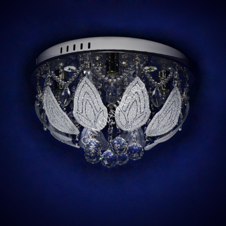 Люстра Y0642/4+4 CH 4*40Вт Е14 +4*3Вт (h=300; d=300) S=20м2 VERNER LIGHTING *1