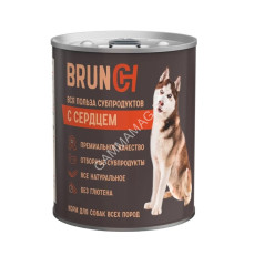 Brunch 0,34кг консервы с сердцем для собак