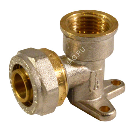 Уголок с креплением 20х3/4"(_20) цанга/мама (водорозетка) СТМ CLW02034*10