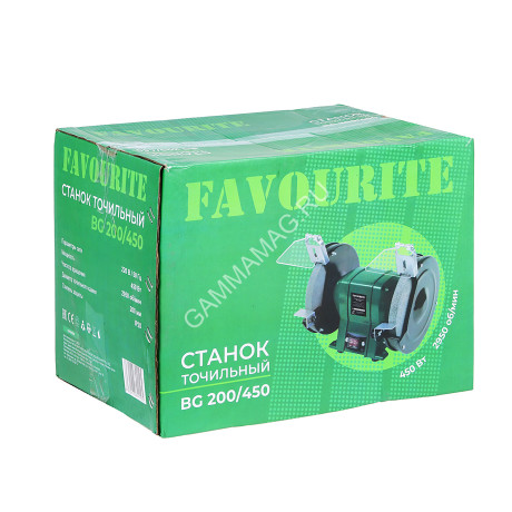 Станок точильный 200мм 450Вт 2950 об/мин BG200/450 FAVOURITE *1
