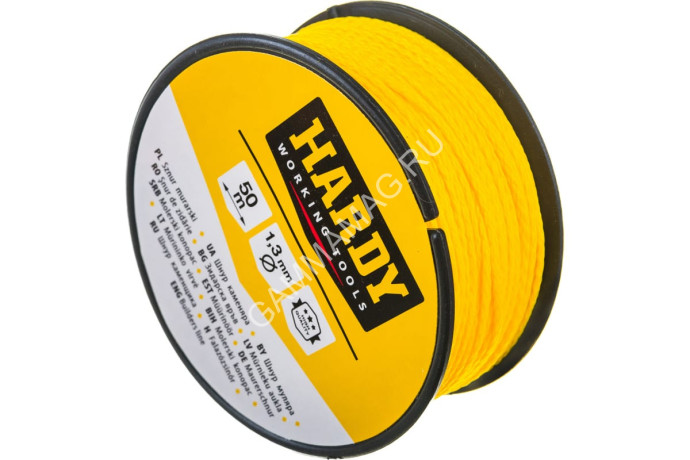 Шнур разметочный 50 м d-1,3мм (0720-360516) HARDY *6/60