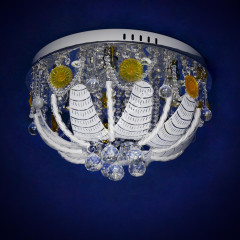Люстра Y0655/6+6 СН 6*40W Е14 +6*3W ( h=300; d=500) VERNER LIGHTING *1