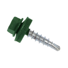 Саморезы кровельные BROZEX 5,5*25 RAL6005 (3000шт) (темно-зеленый) промтара к *1