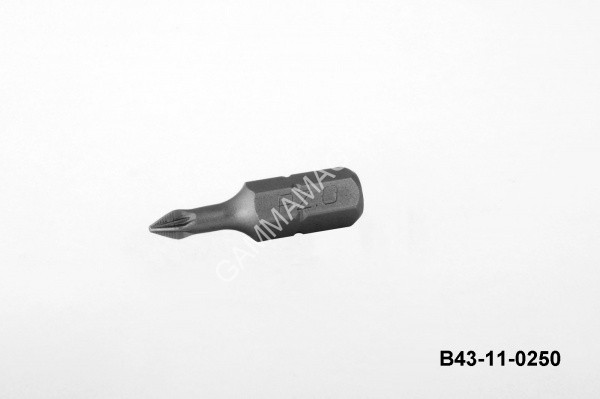 Бита крестовая PZ2х25мм (2 шт) магнитная S2 хвостовик1/4"С (B43-11-0252G) NovoCRAFT *1/25