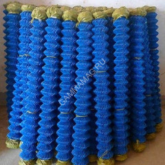 Сетка рабица ПП 50*50 (1,5*10м) концы прямые СИНЯЯ *1