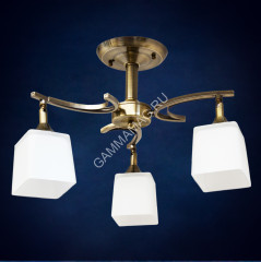 Люстра N2952/3 AB 3*40W E27 (h=310 d=500) S=12м2 VERNER LIGHTING *1