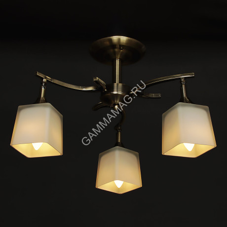 Люстра N2952/3 AB 3*40W E27 (h=310 d=500) S=12м2 VERNER LIGHTING *1