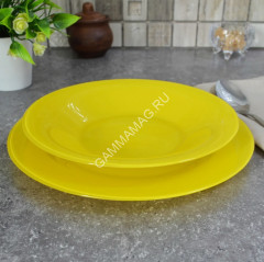 Тарелка стекло Luminarc "Ambiante Yellow" глуб. d21см Желтый Q1985 *6/24