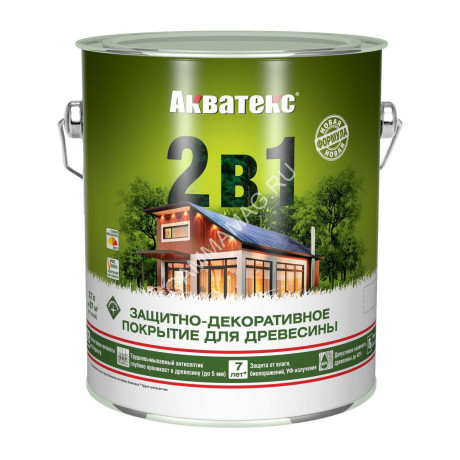 Защитно-декоративное покрытие для древесины алкидное палисандр 9 л АКВАТЕКС *1/55