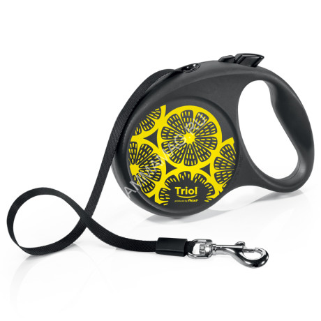 Рулетка (Triol) Flexi Joy Lemon L 5м до 50кг, лента
