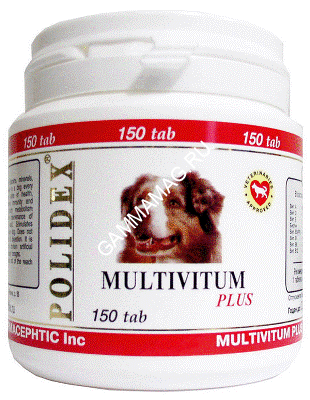 Polidex Multivitum плюс уп 500таб. витаминно-минеральный комплекс для собак