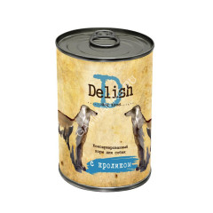 Delish 0,4кг кролик консервы для собак