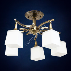 Люстра N2952/5 AB 5*40W E27 (h=300 d=500) S=20м2 VERNER LIGHTING *1