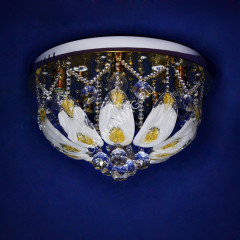 Люстра Y0755/5+5 FG Е14 5*40Вт +5*3Вт ( h=300; d=500) VERNER LIGHTING *1
