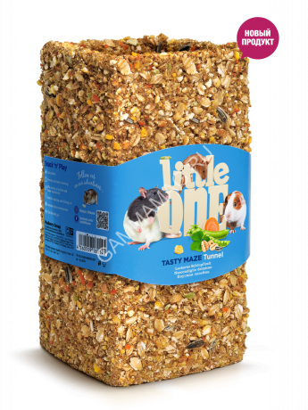 Little One 0,15кг лакомство Туннель средний Вкусная лазейка для морских свинок, крыс