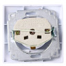 Розетка "Intro Plano" СП 1-мест. белый з/к крышка 2P+E Schuko 16А-250В IP20 *10/100
