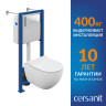 Инсталляция BRASKO SMART CO EO(унитаз, кр.slim DP+инст VECTOR, кн.ESTETICA пластик бел.)Cersanit*1/6