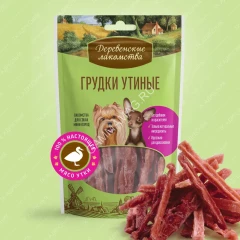 Деревенские лакомства 0,055кг утиные грудки для собак мини-пород (79711809)