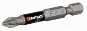 Бита крестовая PZ2х50мм (2 шт) магнитная S2TiN хвостовик1/4"Е TITAN (В43-21-0502TG) NovoCRAFT *1/25