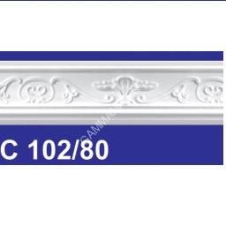 Плинтус потолочный С 102/80 2м 35*70 (СОЛИД) (подходит для натяжного потолка) *41