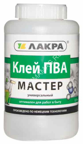 Клей ПВА универсальный "Мастер" 0,9 кг Лакра *12/432