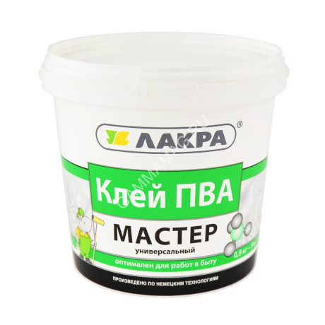 Клей ПВА универсальный "Мастер" 0,9 кг Лакра *12/432