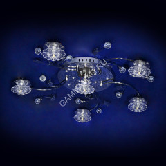 Люстра Y0765/6 CH 6*1,5Вт G4 (h=200; d=850) VERNER LIGHTING *1