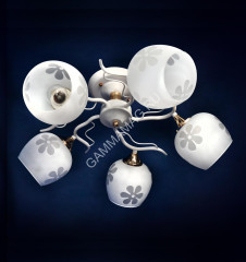 Люстра С0368/5 WT+FG 5*40W E27 (h=230 d=550) VERNER LIGHTING *1