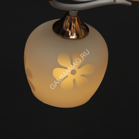 Люстра С0368/5 WT+FG 5*40W E27 (h=230 d=550) VERNER LIGHTING *1
