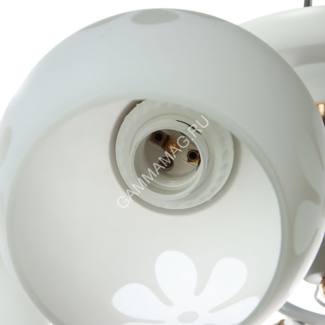 Люстра С0368/5 WT+FG 5*40W E27 (h=230 d=550) VERNER LIGHTING *1