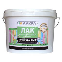 Лак акриловый для наружных и внутренних работ тонированный Сосна 0,9 кг Лакра * 6/432