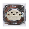 Розетка "Intro Plano" СП 1-мест. белый с/з 2P+E Schuko 16А-250В IP20 1-202-01 *10/200