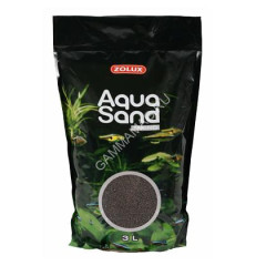 Грунт (Zolux) 3л Aquasand Caviar Brown темно-коричневый