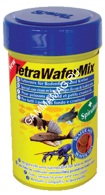 Таблетки (Tetra) Wafer Mix  1л таблетки со спирулиной для донных рыб