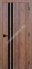 Дверь межкомнатная глухая ESTETICA 303 ПВХ Орех 600 мм BROZEX-WOOD *1