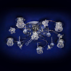 Люстра Y0770/11 CH 11*1,5Вт G4 (h=200; d=750) VERNER LIGHTING *1