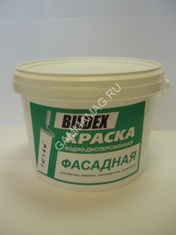 Краска акриловая фасадная 14 кг BILDEX матовая *1/48