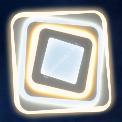 Светильник светодиодный акриловый 500мм 200W H2006 100W*2 white 500мм с пульт S=25м2 VERNER LIGHTING