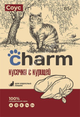 Charm 0,085кг курица в соусе пауч для кошек