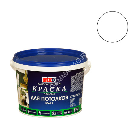 Краска акриловая для потолков 3 кг BROZEX *4/192